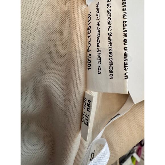 New B2 JASMINE Women's Sandstone Boat Neck Sequin Long Bridesmaid Dress Size 26 - Picture 7 of 7